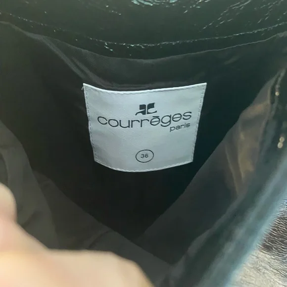 Courreges Re-Edition A-Line Vinyl Mini Dress Size FR 36/US 4 - Picture 4 of 11